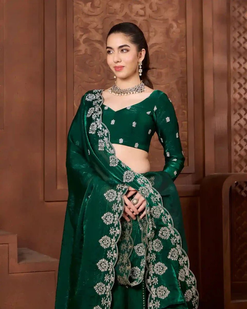 Emerald Green Lehenga: Why It's the Season's Most Wanted Bridal & Party Shade - Agapi