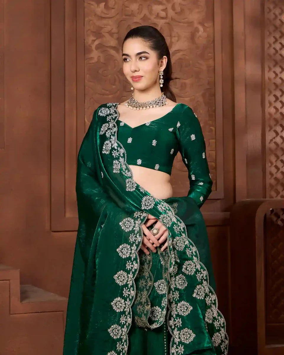 Emerald Green Lehenga: Why It's the Season's Most Wanted Bridal & Party Shade