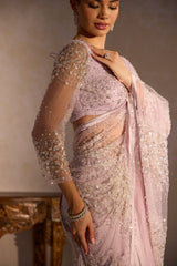 Chandrama Mirror Work Saree