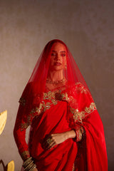 Phool Hand Work Bridal Saree
