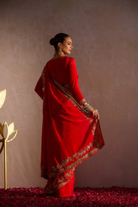 Phool Hand Work Bridal Saree