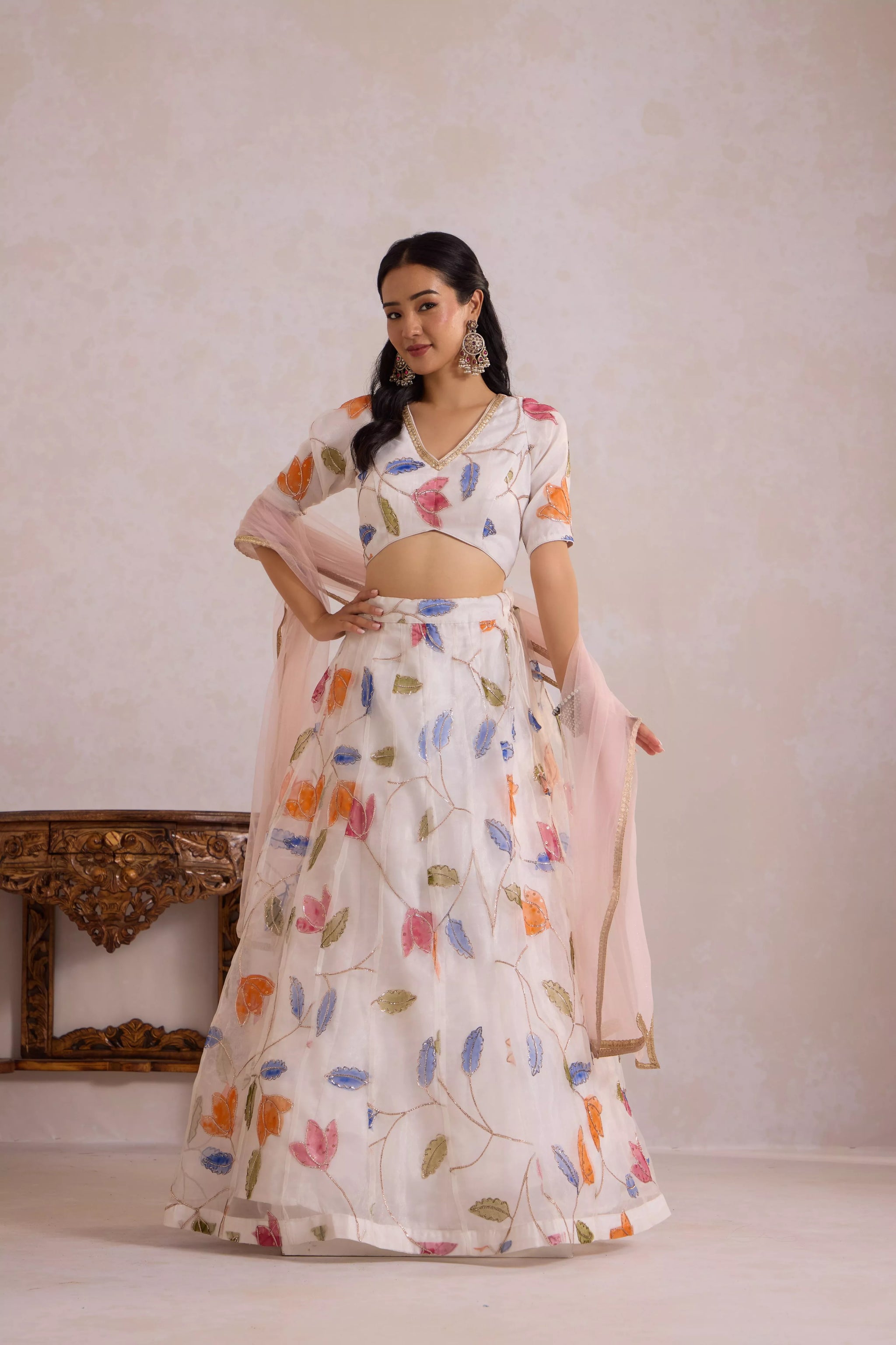 White Tulip Lehenga