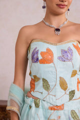 Light Blue Tulip Lehenga