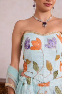 Light Blue Tulip Lehenga