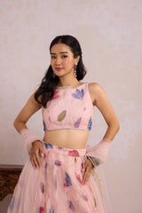Light Pink Tulip Lehenga