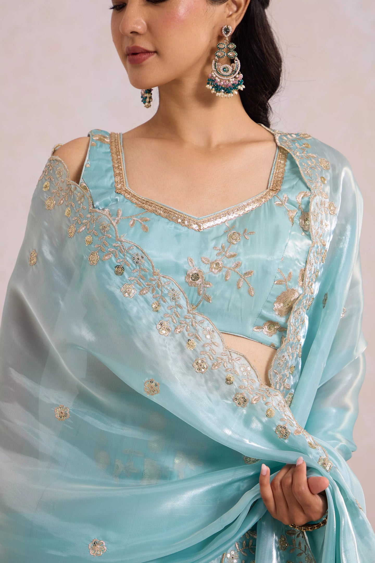 Blue Zari Lehenga