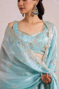 Blue Zari Lehenga