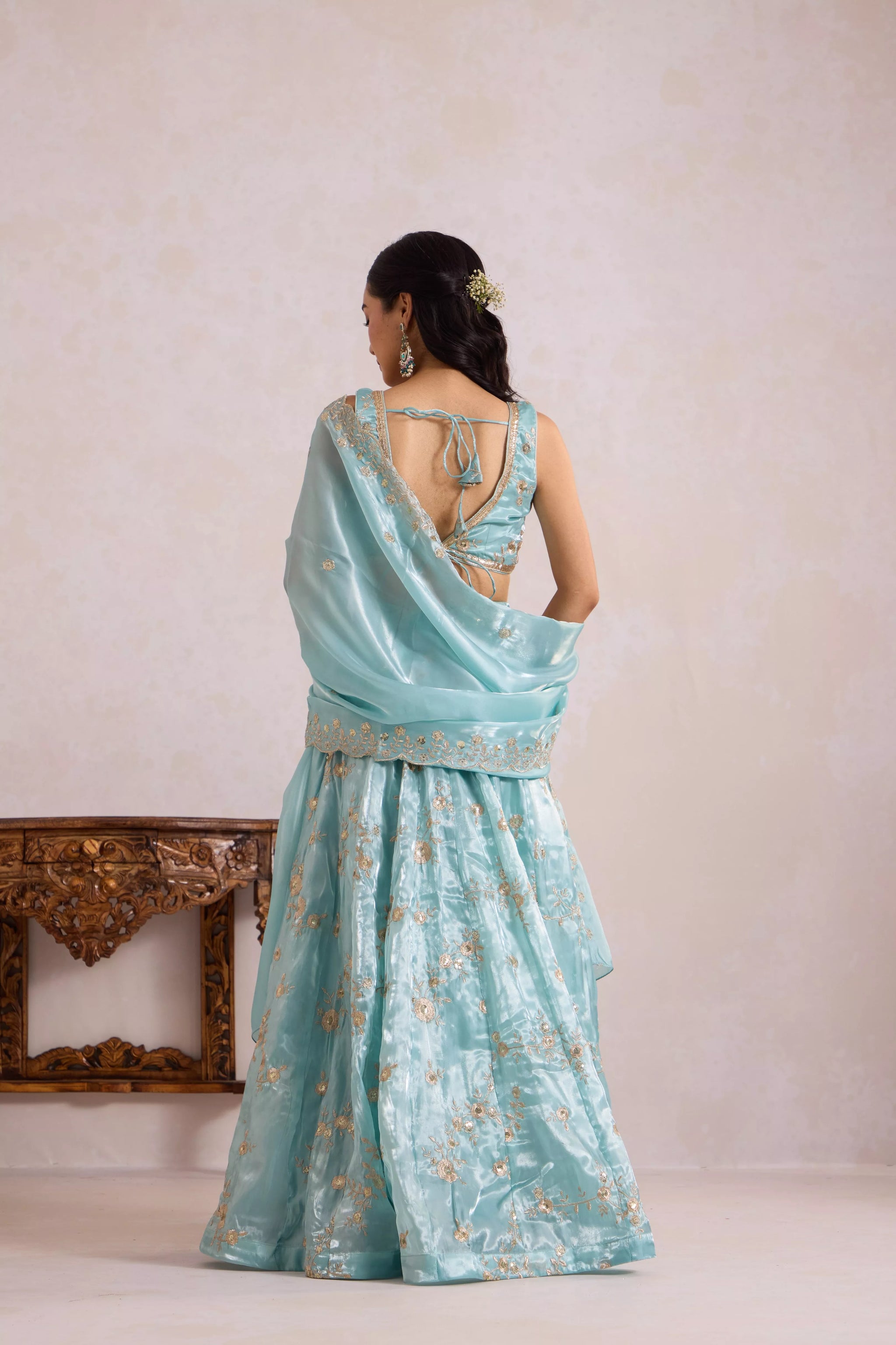 Blue Zari Lehenga