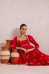 Royal Red Anarkali