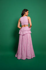 Hand Work Georgette Lehenga