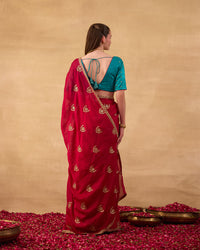 Deep Pink Saree