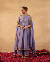 Powder Blue Kurti Set