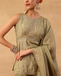 Mint Shaded Gharara Suit - AgapiGharara Set