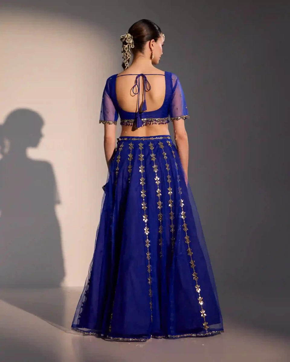Serena Blue Lehenga Set - AgapiLehengas