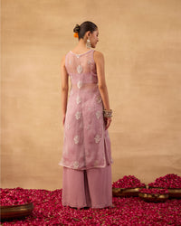 Lavendar Fusion Kurti Suit