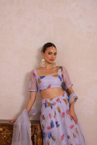 Light Purple Tulip Lehenga