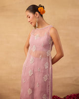 Lavendar Fusion Kurti Suit - AgapiKurti
