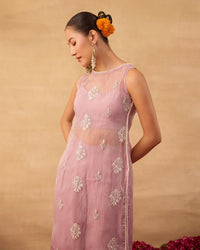 Lavendar Fusion Kurti Suit - AgapiKurti