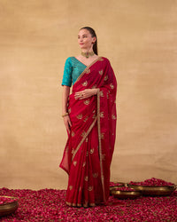 Deep Pink Saree