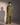 Olive green satin kurta set with mirror work