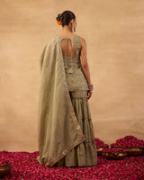 Mint Shaded Gharara Suit - AgapiGharara Set