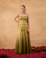 Pista Green Sharara Suit - AgapiSharara Set