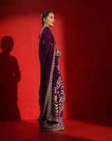 Maharani Deep Plum Saree