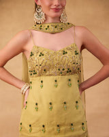 Pista Green Sharara Suit - AgapiSharara Set