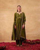 Forest Green Kurti Suit - AgapiKurti