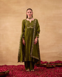 Forest Green Kurti Suit - AgapiKurti