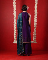 Royal Purple Anarkali Suit
