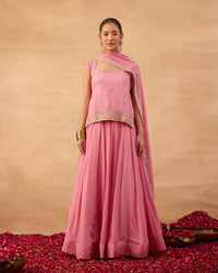Pink Handwork Lehenga
