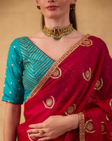 Deep Pink Saree