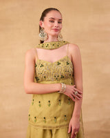 Pista Green Sharara Suit - AgapiSharara Set