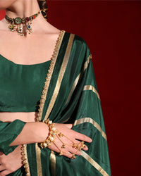 Emerald Green Saree