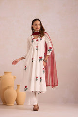 Red Rose on White Basanta