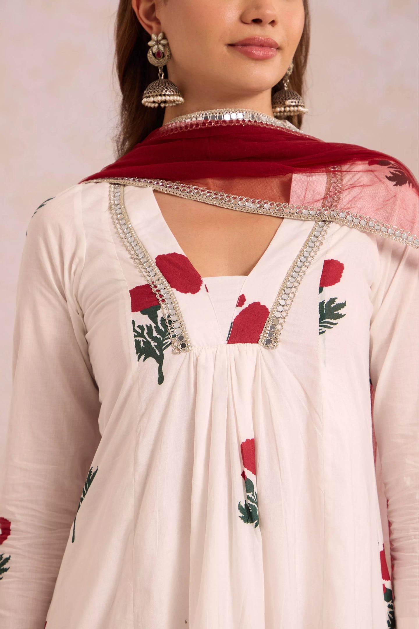 Red Rose on White Basanta