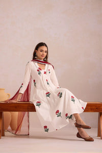 Red Rose on White Basanta