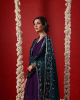 Royal Purple Anarkali Suit