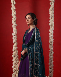 Royal Purple Anarkali Suit