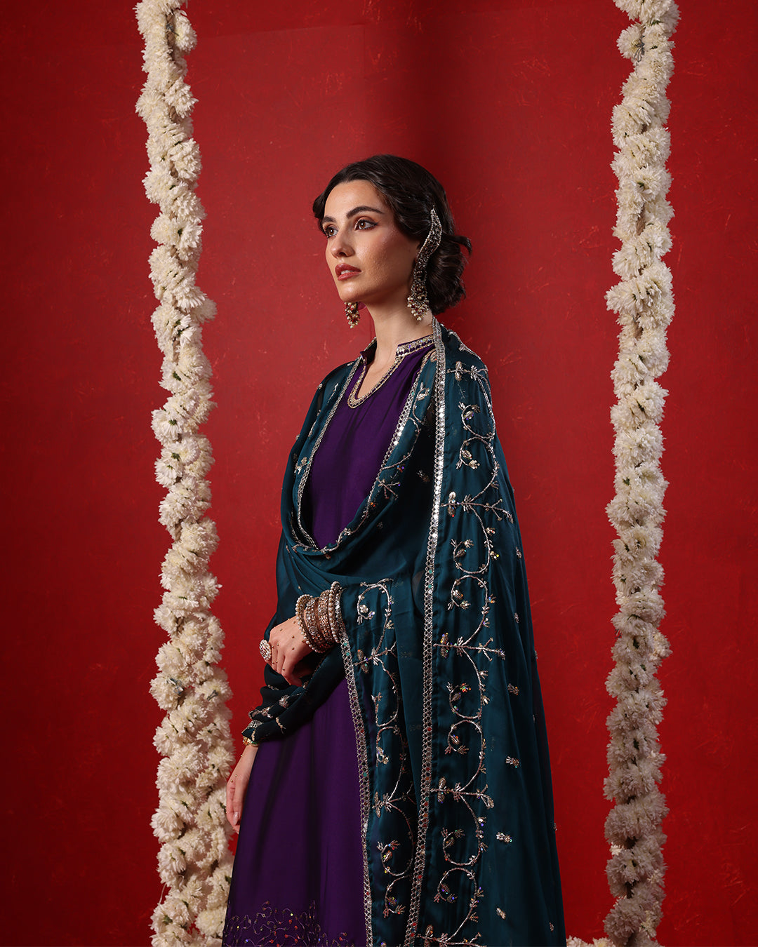 Royal Purple Anarkali Suit