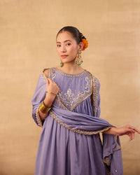 Powder Blue Kurti Set