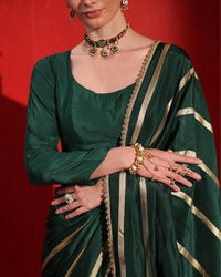 Emerald Green Saree
