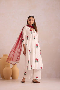 Red Rose on White Basanta