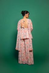 FLORAL GEORGETTE SHARARA SET