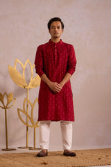 Regal Ruby Kurthi
