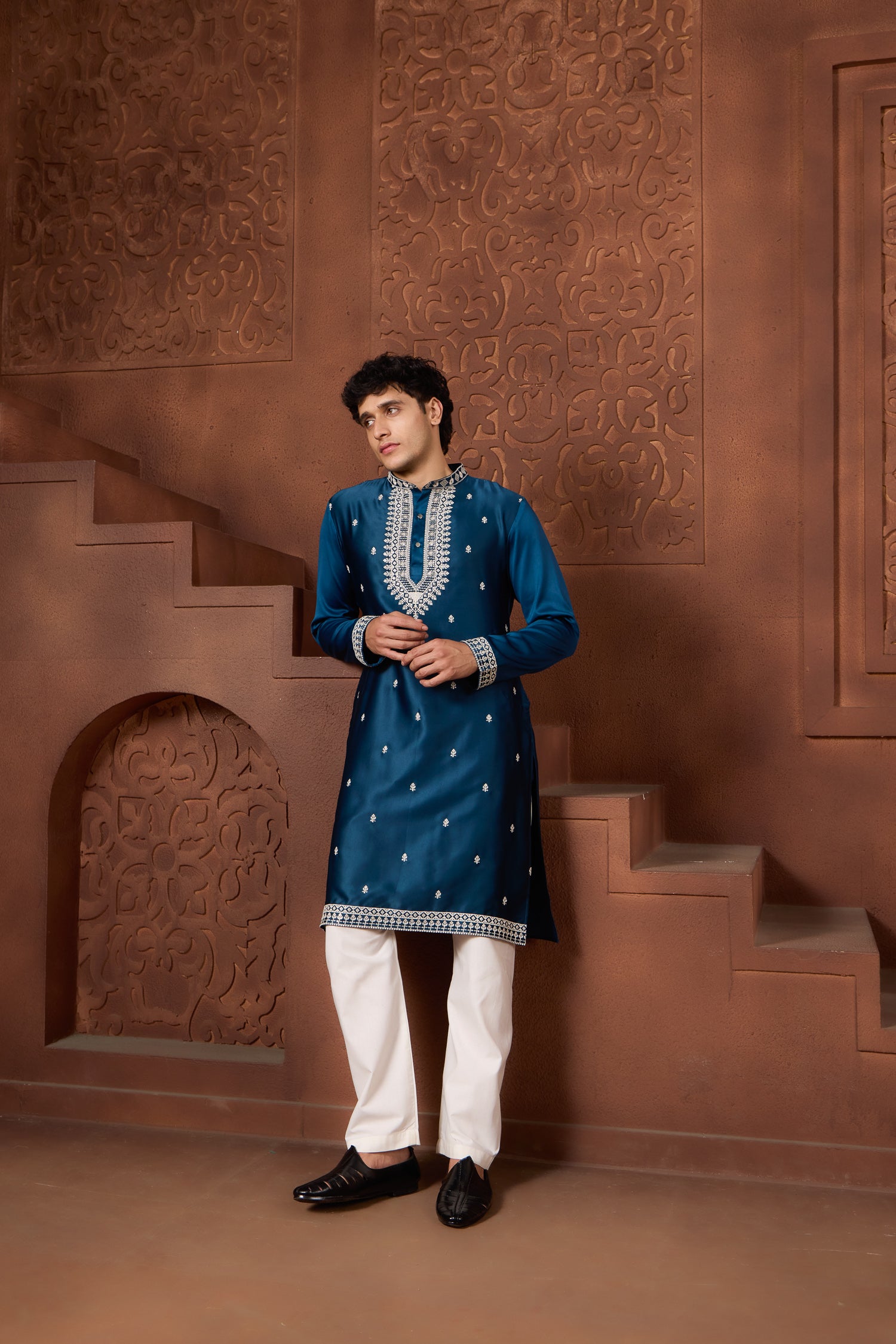 Men’s Rayon Silk Kurta Set