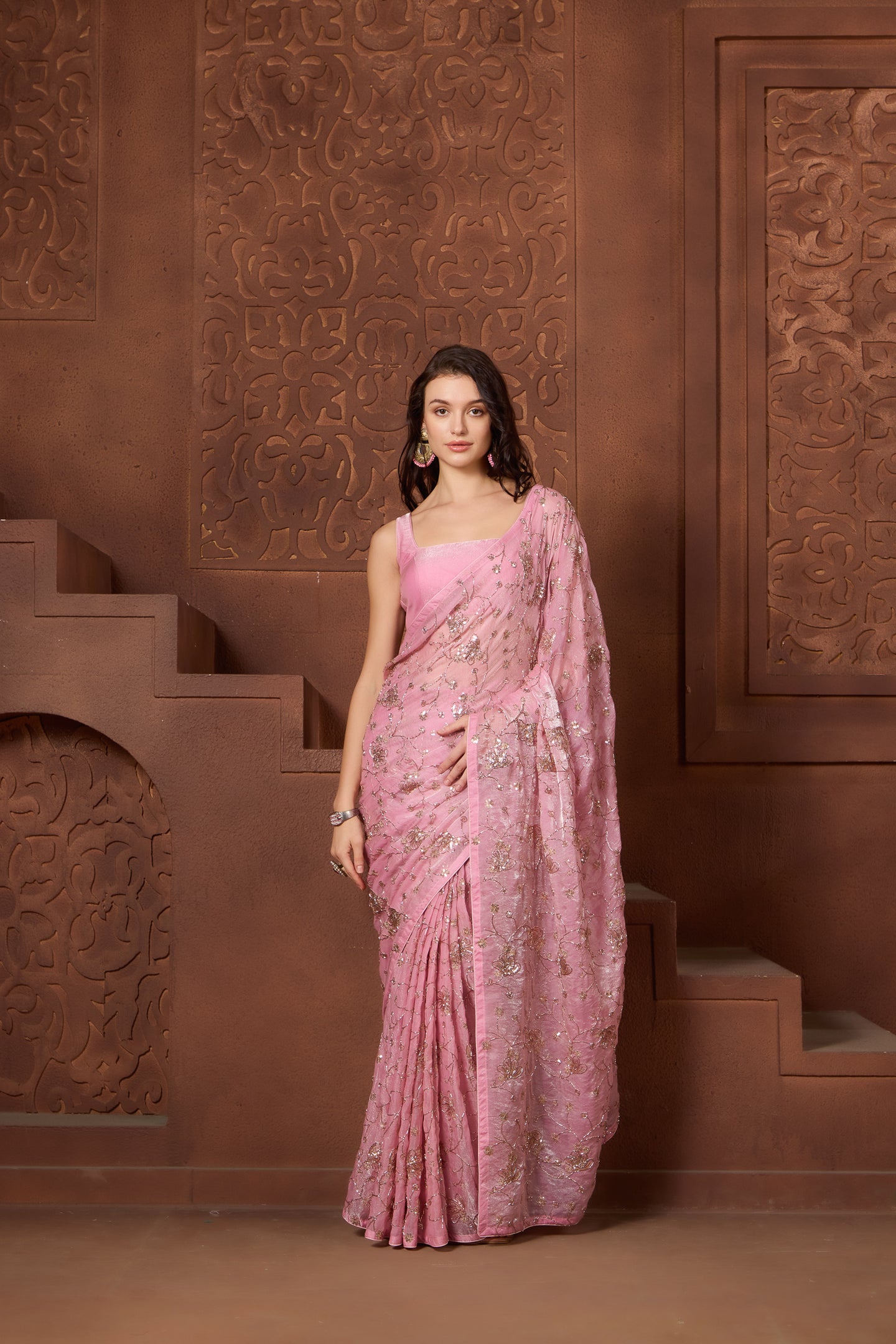 Laila Lavender Ready to Wear Saree