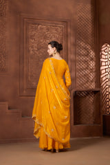 Mustard Kurtha sharara Set