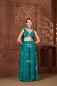 Teal Palazzo Set